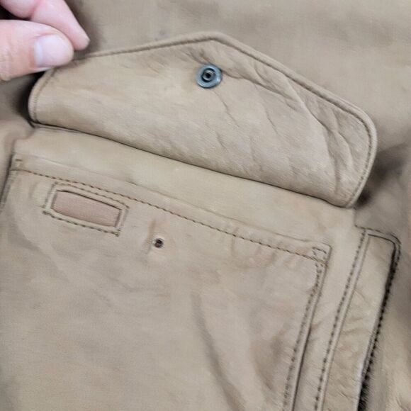 Vintage Red Head 100% Distressed Leather Bomber Hunting Jacket Mens XXL Redhead - Picture 15 of 15